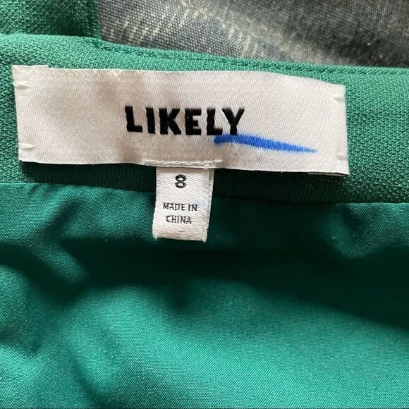 Likely Bridgeport Bodycon Dress Sleeveless Green 8 - Picture 8 of 10